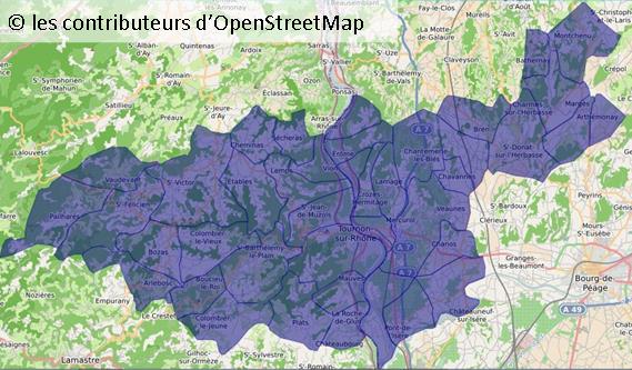 Carte périmètre intervention CV Passerelle Energie